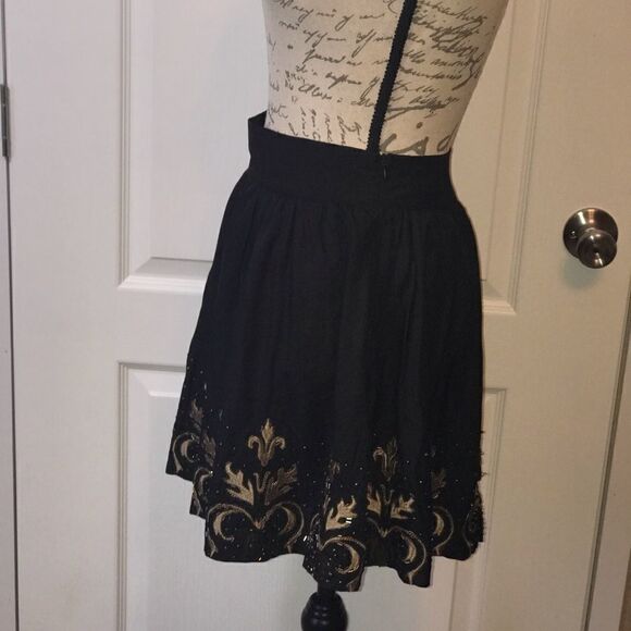 Forever 21 Black Beaded Mini Skirt Size Small - Picture 8 of 13